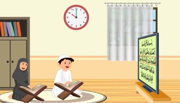 Child learning Quran foundations